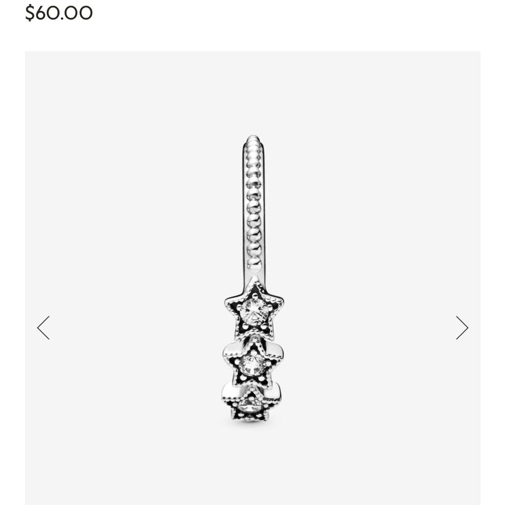 Pandora Celestial Stars Ring - Silver View 4